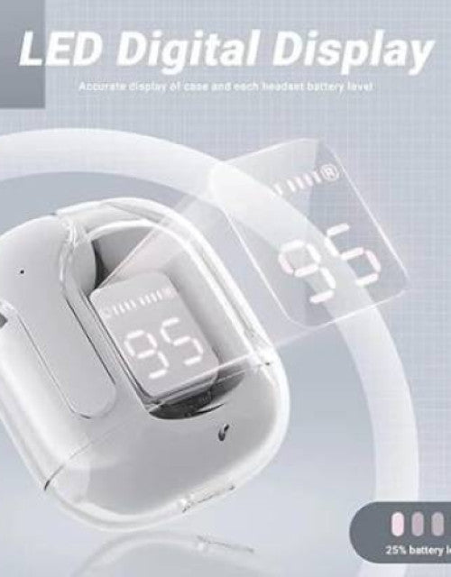 Touch Enabled - Ultrapod Earphone Buds Transparent (With One Year Warranty) Diwali Sale 50 % Off